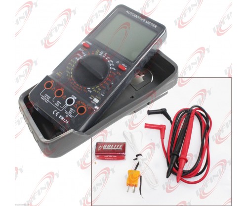 Digital Multimeter LCD AC/DC Ammeter Resistance Capacitance Automotive Meter